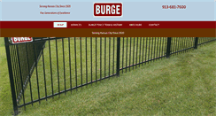 Desktop Screenshot of burgefence.com