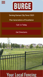 Mobile Screenshot of burgefence.com
