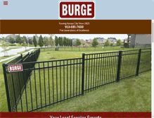 Tablet Screenshot of burgefence.com